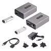 StarTech.com 2-Port USB 3.0 Extender über OM3-Multimode-Faser – LC/LC – 2x 5 Gbit/s USB-A-Hub – 350 m (1150 Fuß) Reichweite – Langlebiger USB-Glasfaser-Extender – Optischer USB-Extender