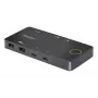 StarTech.com 2-Port USB-C KVM Switch, Einzelner 4K 60Hz HDMI Monitor, Dual-100W Power Delivery Pass-through Ports, Bus Powered, USB Type-C/USB4/Thunderbolt 3/4 Kompatibel – Small Form Factor