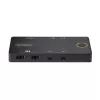 StarTech.com 2-Port USB-C KVM Switch, Einzelner 4K 60Hz HDMI Monitor, Dual-100W Power Delivery Pass-through Ports, Bus Powered, USB Type-C/USB4/Thunderbolt 3/4 Kompatibel – Small Form Factor