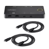 StarTech.com 2-Port USB-C KVM Switch, Einzelner 4K 60Hz HDMI Monitor, Dual-100W Power Delivery Pass-through Ports, Bus Powered, USB Type-C/USB4/Thunderbolt 3/4 Kompatibel – Small Form Factor