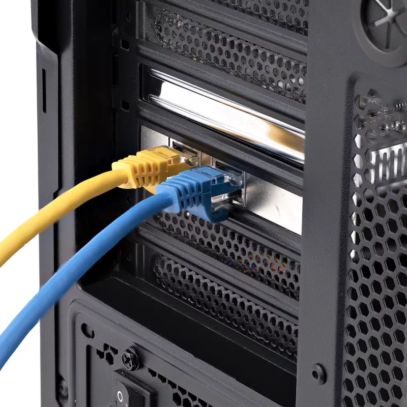 StarTech.com 2-Port 10GbE PCIe-Netzwerkadapterkarte, Netzwerkkarte für PCs/Server, Sechs-Geschwindigkeits-PCIe-Ethernetkarte mit Jumbo-Frame-Unterstützung, NIC/LAN-Schnittstellenkarte, 10GBASE-T und NBASE-T