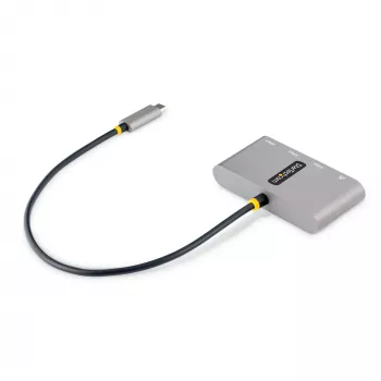 StarTech.com 3-Port USB-C Hub mit Ethernet - 3x USB-A - Gigabit-Ethernet - USB 3.0 5Gbps - busgespeist - 1ft/30cm langes USB Type-C Hostkabel - GbE - tragbarer USB-C auf USB-A Hub