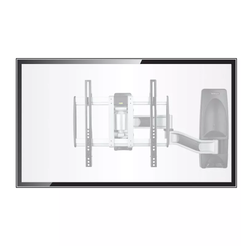 StarTech.com Gelenk-TV-Wandhalterung, VESA-Wandhalterung, unterstützt 26 bis 65 Zoll/99 lb/flache/gekrümmte Fernseher, ausziehbare flache Wandhalterung TV-Halterung, verstellbare Eck-TV-Wandhalterung