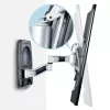 StarTech.com Gelenk-TV-Wandhalterung, VESA-Wandhalterung, unterstützt 26 bis 65 Zoll/99 lb/flache/gekrümmte Fernseher, ausziehbare flache Wandhalterung TV-Halterung, verstellbare Eck-TV-Wandhalterung