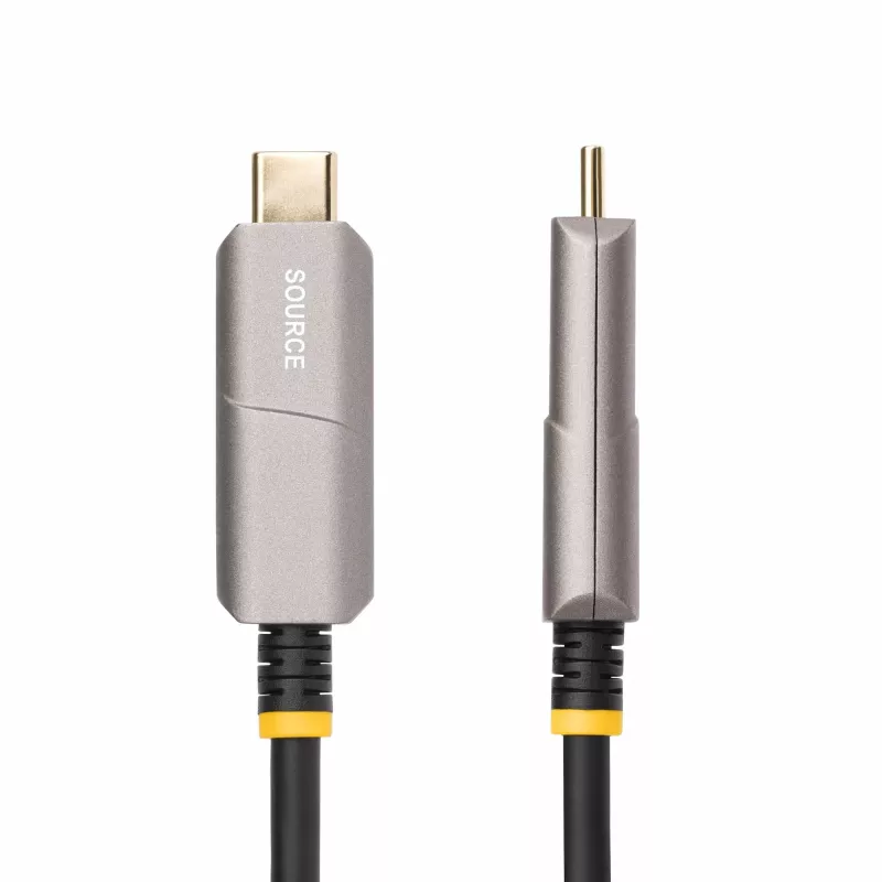 StarTech.com 15,2 m USB-C auf HDMI 2.0 Aktives Optisches Kabel (AOC), 4K 60Hz, CL3-zertifiziert, unidirektionales USB Type-C auf HDMI Adapterkabel