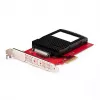 StarTech.com U.3-zu-PCIe-Adapterkarte, PCIe 4.0 x4-Adapter für 2,5-Zoll-U.3-NVMe-SSDs, SFF-TA-1001 PCI Express-Einsteckkarte für Desktops/Server, TAA-konform – betriebssystemunabhängig