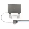 StarTech.com 2-Port USB-C Hub mit Ethernet und RS-232, angeschlossener USB-C-zu-USB-A-Dongle, 100 W PD-Durchschleifung, 2x USB-A 5 Gbit/s, Gigabit-Ethernet, RS232 Seriell (FTDI)