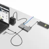 StarTech.com 2-Port USB-C Hub mit Ethernet und RS-232, angeschlossener USB-C-zu-USB-A-Dongle, 100 W PD-Durchschleifung, 2x USB-A 5 Gbit/s, Gigabit-Ethernet, RS232 Seriell (FTDI)