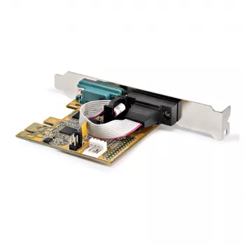 StarTech.com 2-Port PCI Express Serielle Schnittstellenkarte, Dual Port PCIe zu RS232 (DB9) Serielle Karte, 16C1050 UART, Low/Full Profile Bügel, COM Retention, Für Windows/Linux