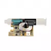 StarTech.com 2-Port PCI Express Serielle Schnittstellenkarte, Dual Port PCIe zu RS232 (DB9) Serielle Karte, 16C1050 UART, Low/Full Profile Bügel, COM Retention, Für Windows/Linux