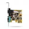 StarTech.com 2-Port PCI Express Serielle Schnittstellenkarte, Dual Port PCIe zu RS232 (DB9) Serielle Karte, 16C1050 UART, Low/Full Profile Bügel, COM Retention, Für Windows/Linux
