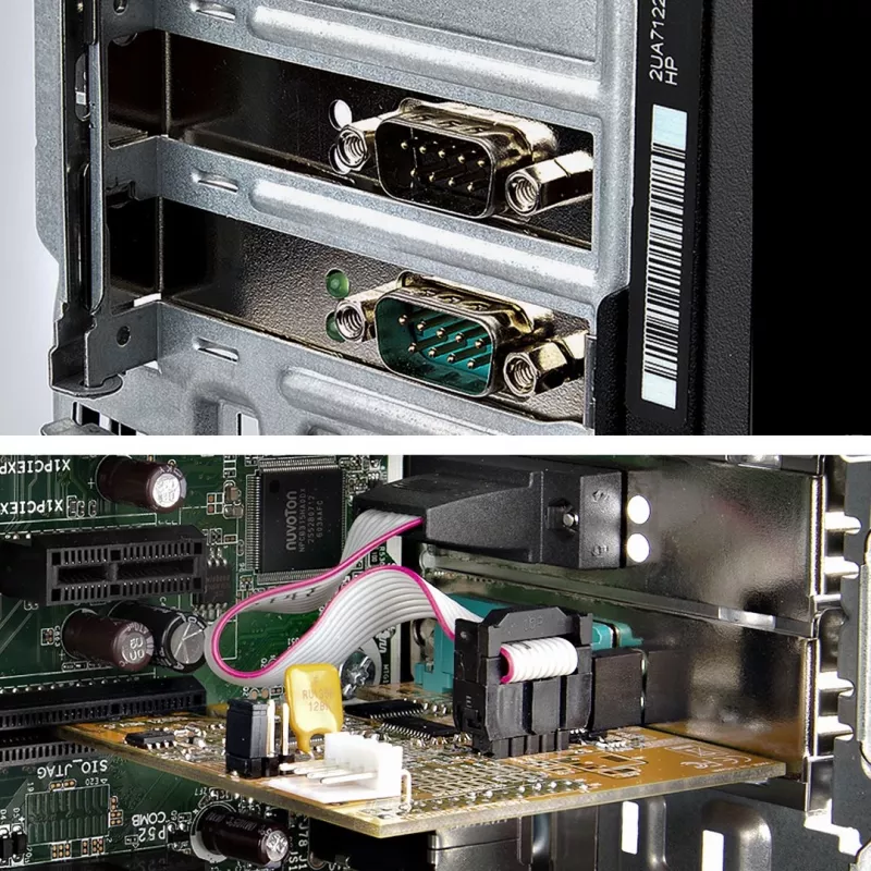 StarTech.com 2-Port PCI Express Serielle Schnittstellenkarte, Dual Port PCIe zu RS232 (DB9) Serielle Karte, 16C1050 UART, Low/Full Profile Bügel, COM Retention, Für Windows/Linux