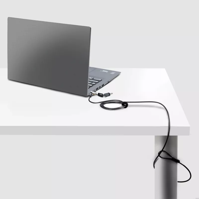 StarTech.com Nano Laptop Kabelschloss, 1,8 m, Diebstahlsicherung mit Schlüssel, Sicherheits-Kabelschloss für Nano-Slot-Notebooks, für EliteBook/LenovoX1/2-in-1-Laptops, schnittfest, Stahlkabelschloss für Laptop