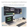 StarTech.com Universelle USB4 & Thunderbolt 4 Dockingstation, Quad-Display unter Windows, Dual-Display am MacBook, HDMI DP Dock mit 98W Laptop-Ladefunktion