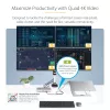 StarTech.com Universelle USB4 & Thunderbolt 4 Dockingstation, Quad-Display unter Windows, Dual-Display am MacBook, HDMI DP Dock mit 98W Laptop-Ladefunktion