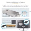 StarTech.com Universelle USB4 & Thunderbolt 4 Dockingstation, Quad-Display unter Windows, Dual-Display am MacBook, HDMI DP Dock mit 98W Laptop-Ladefunktion
