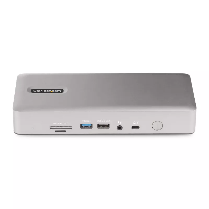 StarTech.com Universelle USB4 & Thunderbolt 4 Dockingstation, Quad-Display unter Windows, Dual-Display am MacBook, HDMI DP Dock mit 98W Laptop-Ladefunktion