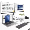 StarTech.com Universelle USB4 & Thunderbolt 4 Dockingstation, Quad-Display unter Windows, Dual-Display am MacBook, HDMI DP Dock mit 98W Laptop-Ladefunktion