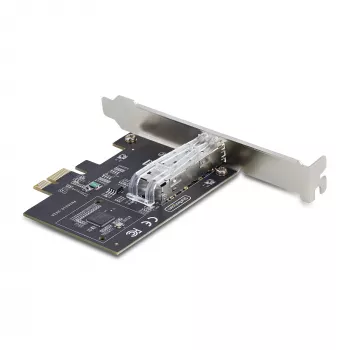 StarTech.com 1-Port GbE SFP-Netzwerkkarte, PCIe 2.1 x1, Intel I210-IS, 1GbE-Steuergerät, 1000BASE Kupfer/Glasfaser, Single-Port Gigabit Ethernet NIC, Desktop-/Server-Rückwände – kompatibel mit Windows und Linux