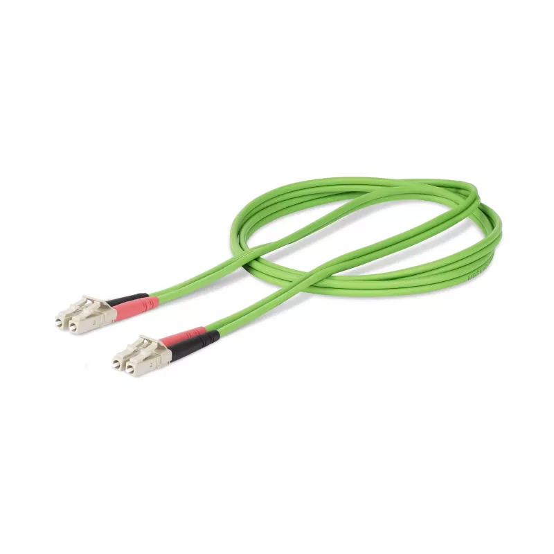 StarTech.com 2m (6.6ft) LC zu LC (UPC) OM5 Multimode Glasfaserkabel, 50/125µm Duplex LOMMF Zipcord, VCSEL, 40G/100G, LSZH Glasfaser-Patchkabel