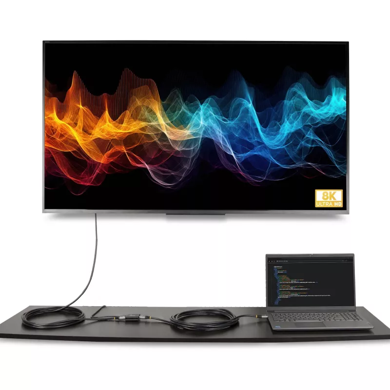 StarTech.com 10 m 8K 60Hz HDMI Signalverstärker, aktiver HDMI 2.1 Inline-Repeater und Videosignalverstärker bis 8K 60Hz/4K 144Hz, kompakter HDMI-Kabelverlängerer – HDMI-Signalverlängerung