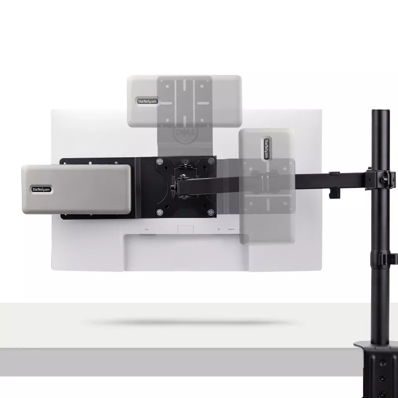 StarTech.com VESA-Montagehalterung für NUC/Thin Clients oder Laptop-Dockingstationen, VESA 75x75/100x100 kompatible Erweiterungsplatte für Mini-PC