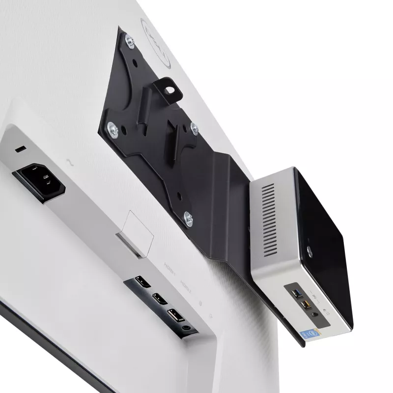 StarTech.com VESA-Montagehalterung für NUC/Thin Clients oder Laptop-Dockingstationen, VESA 75x75/100x100 kompatible Erweiterungsplatte für Mini-PC
