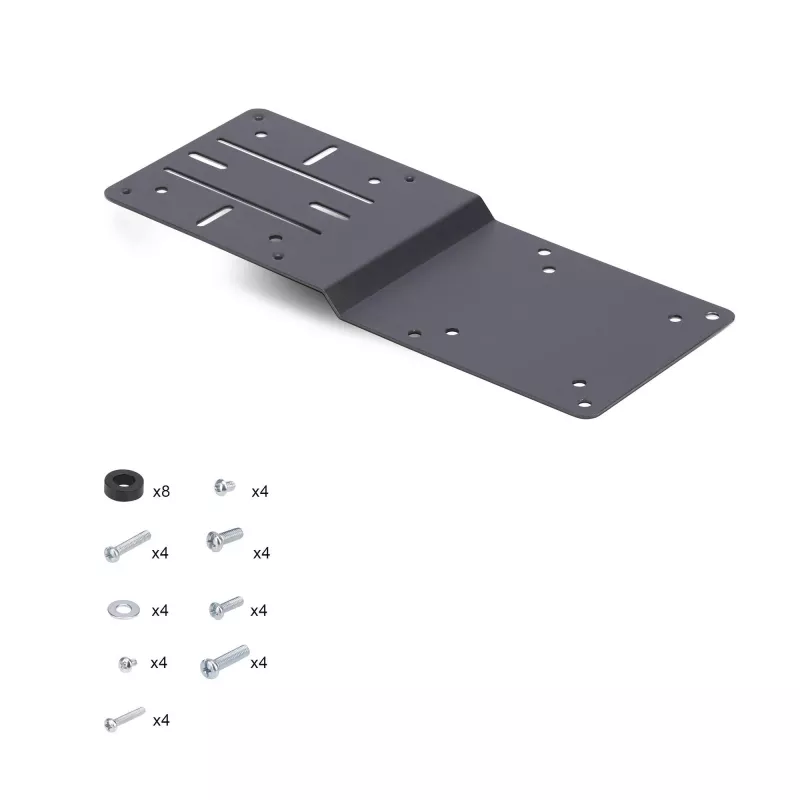 StarTech.com VESA-Montagehalterung für NUC/Thin Clients oder Laptop-Dockingstationen, VESA 75x75/100x100 kompatible Erweiterungsplatte für Mini-PC