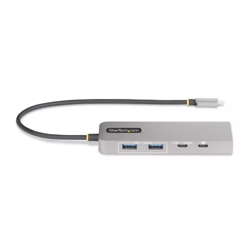 StarTech.com 3-Port USB-C Hub mit 2,5 Gbit/s Ethernet und 100 W Power Delivery Pass-Through, USB 3.2 10 Gbit/s, 2x USB-A/1x USB-C, tragbarer USB Typ-C Adapter Hub