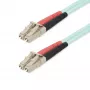 StarTech.com 20m (65ft) LC/UPC zu LC/UPC OM4 Multimode Glasfaserkabel, 50/125µm LOMMF/VCSEL Zipcord Faser, 100G, geringe Einfügedämpfung – LSZH Glasfaser-Jumperkabel