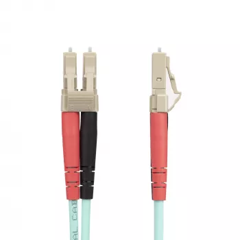 StarTech.com 20m (65ft) LC/UPC zu LC/UPC OM4 Multimode Glasfaserkabel, 50/125µm LOMMF/VCSEL Zipcord Faser, 100G, geringe Einfügedämpfung – LSZH Glasfaser-Jumperkabel