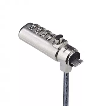 StarTech.com schlank Lock K-Slot-kompatibel, 1,5 m Schlosskabel, Tisch-Diebstahlschutz für Laptop/Notebook, schnittfestes Stahlkabel, Zahlenschloss