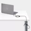 StarTech.com schlank Lock K-Slot-kompatibel, 1,5 m Schlosskabel, Tisch-Diebstahlschutz für Laptop/Notebook, schnittfestes Stahlkabel, Zahlenschloss