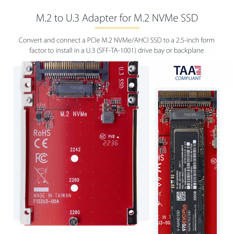 StarTech.com 1M25-U3-M2-ADAPTER Schnittstellenkarten/Adapter Intern M.2