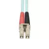 StarTech.com 25 m (82 Fuß) LC/UPC zu LC/UPC OM4 Multimode-LWL-Kabel, 50/125 µm LOMMF/VCSEL Zipcord-Faser, 100G, geringe Einfügedämpfung – LSZH LWL-Jumperkabel