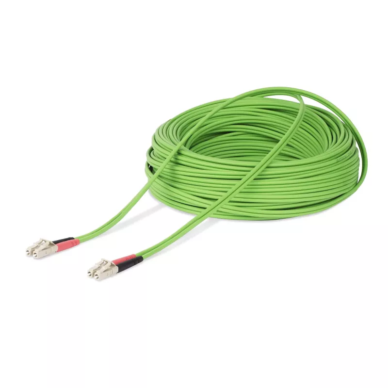 StarTech.com 25 m (82 ft) LC zu LC (UPC) OM5 Multimode-Glasfaserkabel, 50/125 µm Duplex LOMMF Zipcord, VCSEL, 40G/100G, LSZH Glasfaser-Jumperkabel
