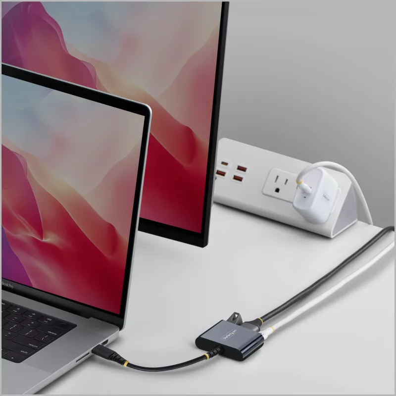 StarTech.com USB-C-auf-HDMI-Multiport-Adapter mit 140-W-PD-Ladung, 4K-60-Hz-HDMI, USB-5-Gbit/s-Hub, Mini-Dock für MacBook / Dell / Thinkpad / HP / iPad / Tablets