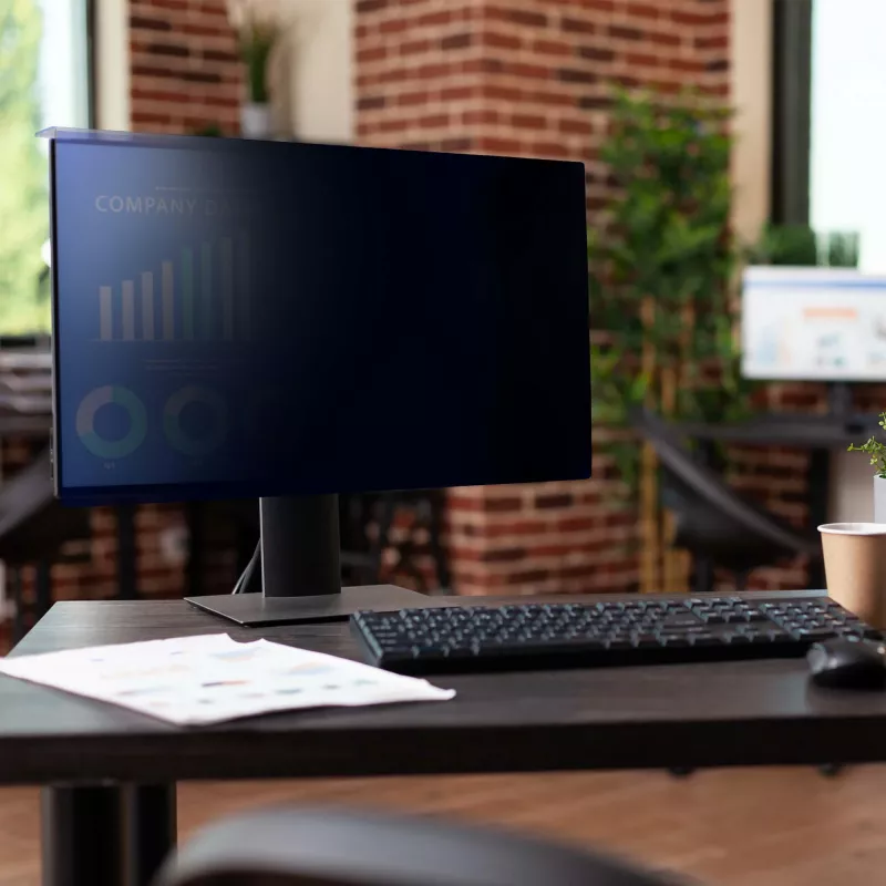 StarTech.com 24 Zoll 16:9 Computer-Monitor-Blickschutzfilter, Hängender Acrylfilter, Schnellinstallierter Sicherheitsschutz, Monitor-Bildschirmschutz, +/- 30 Grad Blickwinkel, Glänzend