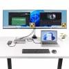 StarTech.com Triple-Monitor USB4 Dockingstation, 4K 60Hz HDMI oder DisplayPort, 100W Laptop-Ladung, 2,5GbE, USB-C Multi-Monitor Dock, treiberlos