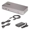 StarTech.com Triple-Monitor USB4 Dockingstation, 4K 60Hz HDMI oder DisplayPort, 100W Laptop-Ladung, 2,5GbE, USB-C Multi-Monitor Dock, treiberlos