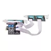 StarTech.com 4-Port Serielle PCIe-Karte, Quad-Port PCI Express auf RS232/RS422/RS485 (DB9) Serielle Karte, Low-Profile-Halterung inkl., 16C1050 UART, Windows/Linux, TAA-konform – ESD-Schutz Level 4