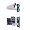 StarTech.com 4-Port Serielle PCIe-Karte, Quad-Port PCI Express auf RS232/RS422/RS485 (DB9) Serielle Karte, Low-Profile-Halterung inkl., 16C1050 UART, Windows/Linux, TAA-konform – ESD-Schutz Level 4