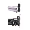 StarTech.com 4-Port Serielle PCIe-Karte, Quad-Port PCI Express auf RS232/RS422/RS485 (DB9) Serielle Karte, Low-Profile-Halterung inkl., 16C1050 UART, Windows/Linux, TAA-konform – ESD-Schutz Level 4