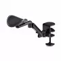 StarTech.com Verstellbare Armlehne für Büroschreibtisch, ergonomische Arm-/Ellbogenstütze, 360-Grad-Drehung, Klemmmontage/kein Bohren, Schwarz