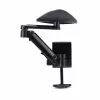 StarTech.com Verstellbare Armlehne für Büroschreibtisch, ergonomische Arm-/Ellbogenstütze, 360-Grad-Drehung, Klemmmontage/kein Bohren, Schwarz