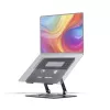 StarTech.com Drehbarer Laptop-Ständer, 360° schwenkbar, ergonomischer Schreibtisch-Riser für Computer, erhöhte Ablage mit verstellbarer Neigung, max. 5 kg, Aluminiumbauweise, tragbares Design