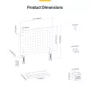 StarTech.com 1612B-DESK-PEGBOARD Schreibtisch-Organizer-Set 1 Stk.
