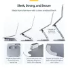 StarTech.com Teleskop-Laptopständer, 360°-Schwenkbasis, drehbarer Computer-Riser für den Schreibtisch, höhen- und neigungsverstellbar, max. 5 kg, Aluminium-Ausführung, tragbares Design