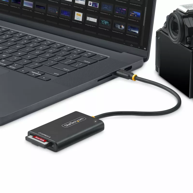 StarTech.com USB-C-CFexpress-Typ-B-Kartenleser, USB 10Gbps, tragbarer Speicherkartenleser, USB-Typ-C-auf-CF-Express-2.0-Adapter, funktioniert mit jedem Betriebssystem