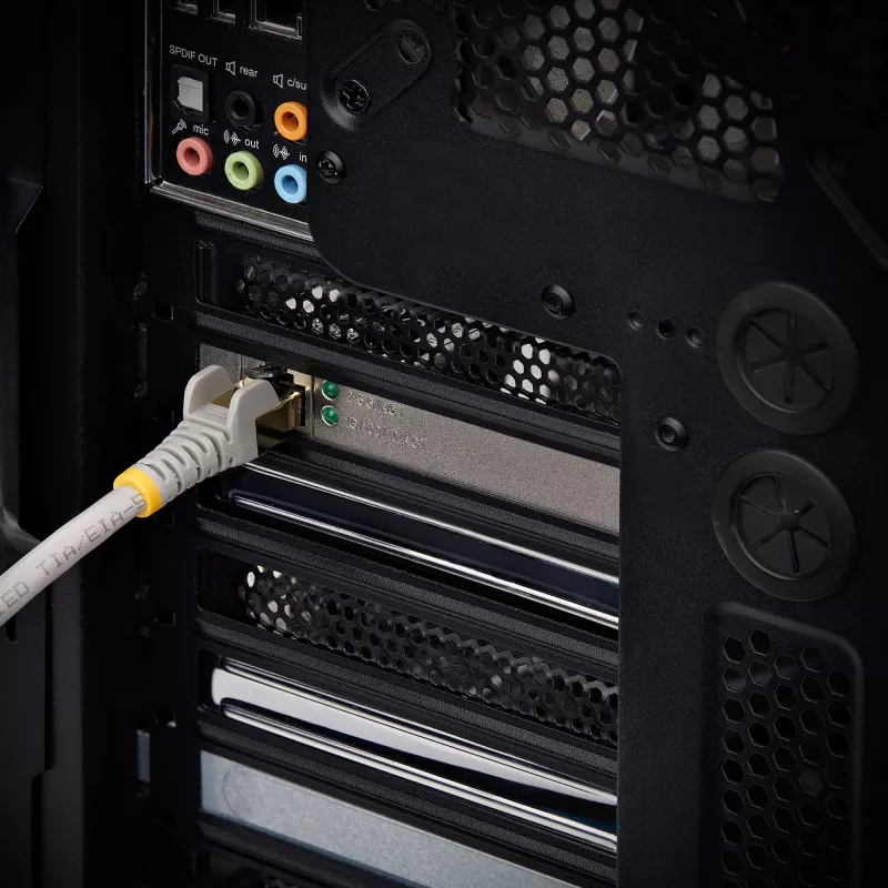 StarTech.com 1-Port 2,5Gbps NBASE-T PCIe-Netzwerkkarte, Intel® I225-V, Einzelport-Computernetzwerkkarte, Ethernet MultiGigabit-NIC, PCI Express Server-LAN-Karte
